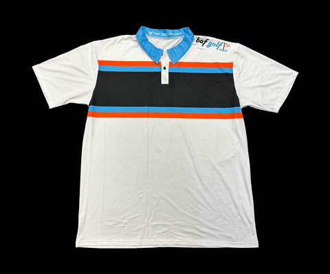 BAF Golf Striped Polo