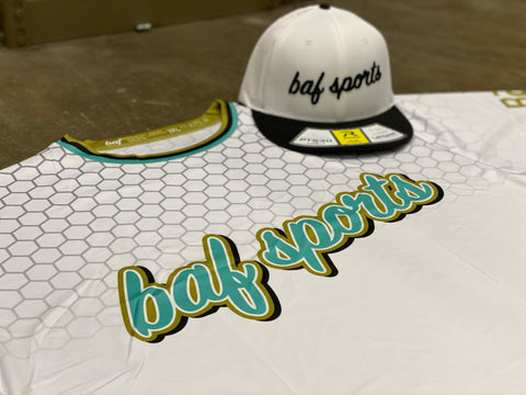 BAF Sports White Honeycomb Full Dye Jersey